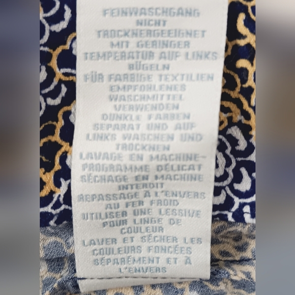 Boden Elegant Sleeveless Multicolor Patterned Dress With Zipper On Side  Size 10 - Picture 11 of 11